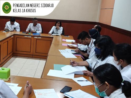 MONITORING DAN EVALUASI PEMBANGUNAN ZONA INTEGRITAS PENGADILAN NEGERI SIDOARJO